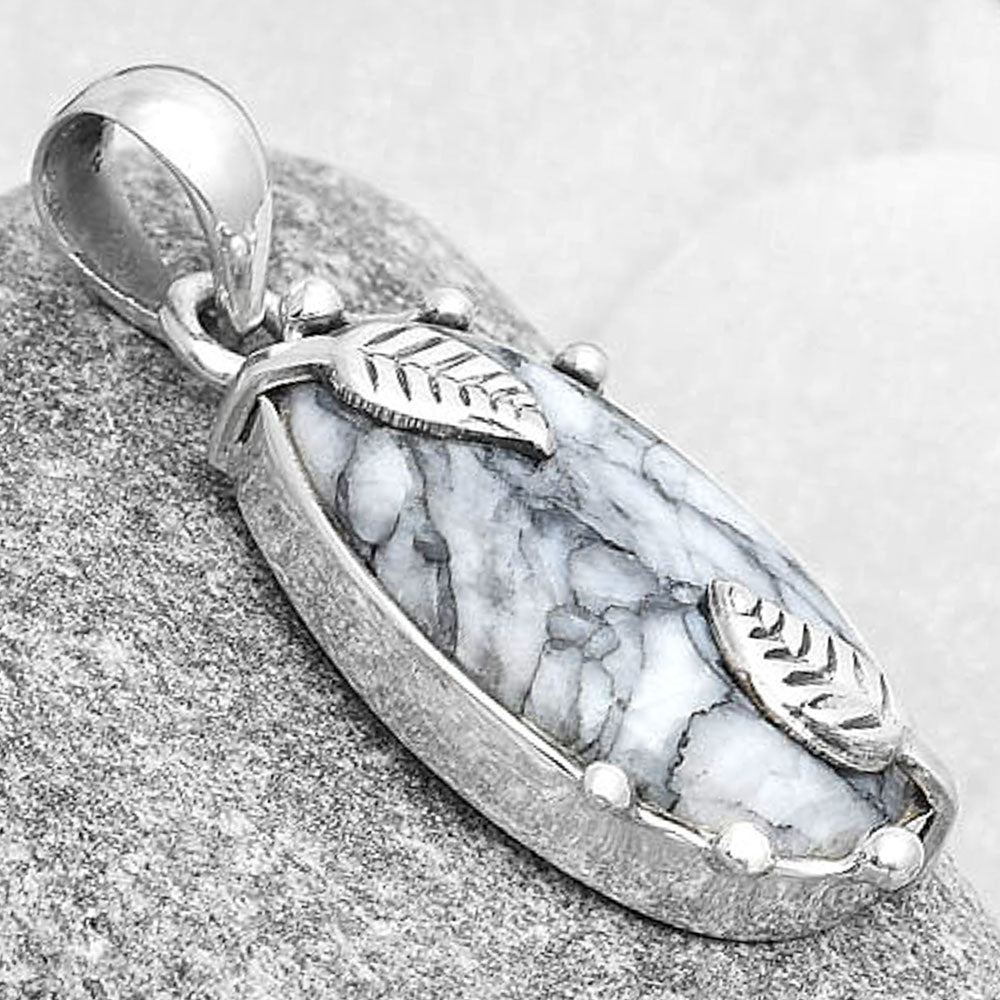 Natural Pinolith Stone Pendant P-1226 SDP127044