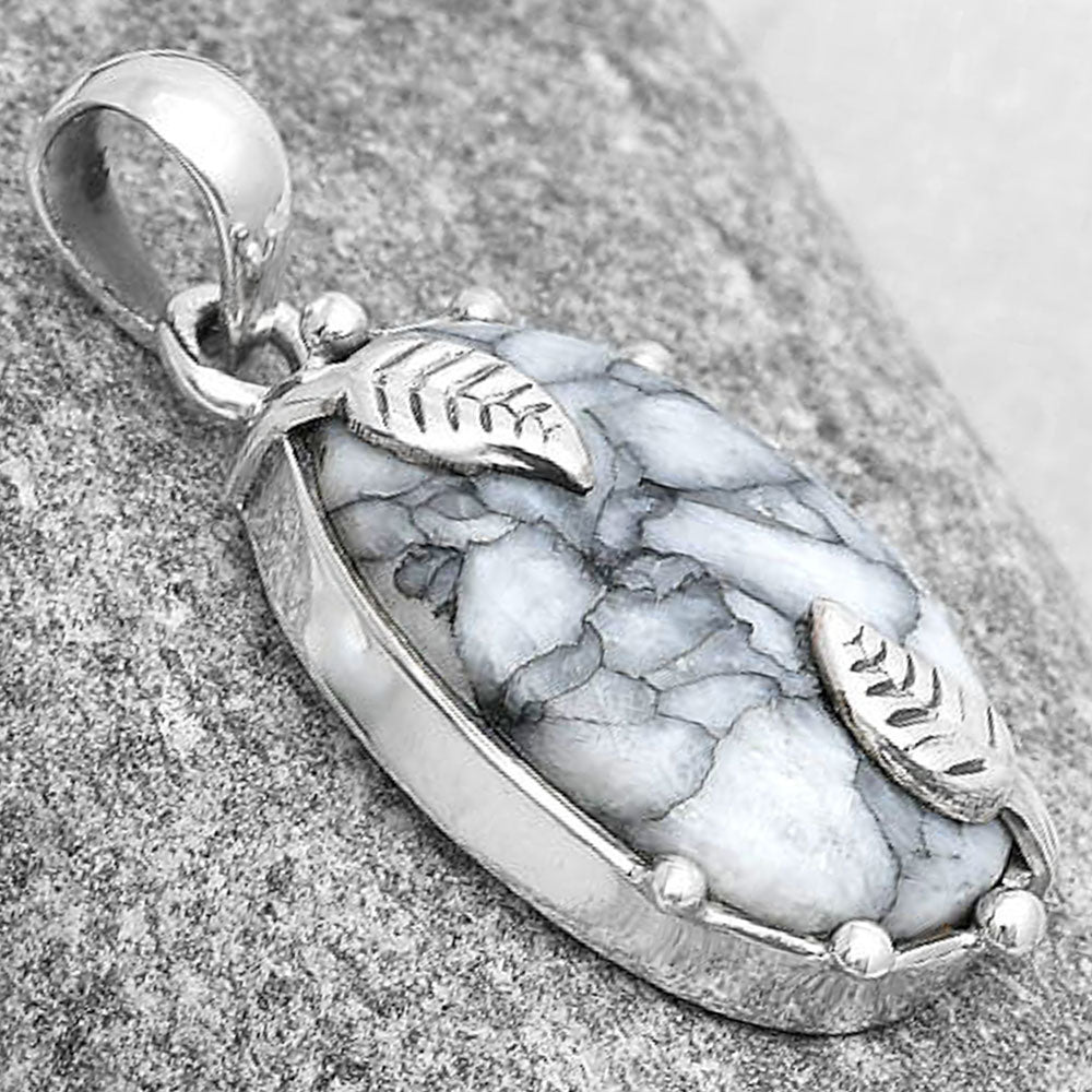 Natural Pinolith Stone Pendant P-1226 SDP127045