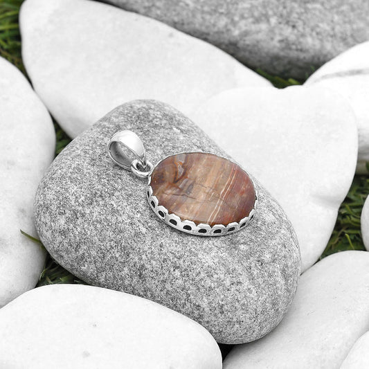 Natural Red Palm Root Agate Pendant P-1637 SDP127081