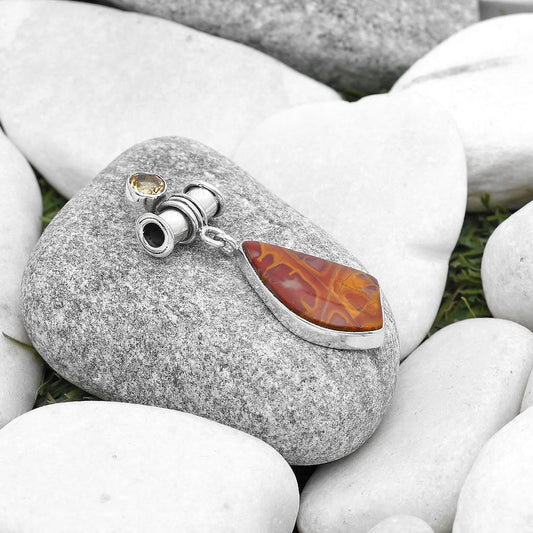 Natural Noreena Jasper & Citrine Pendant P-1337 SDP127127