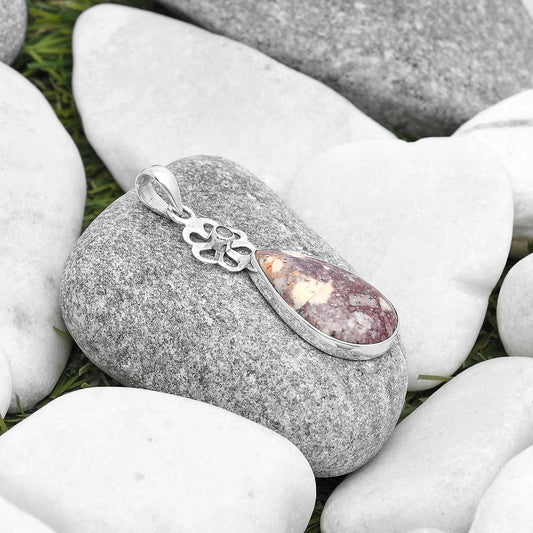 Wild Horse Jasper & White Quartz Pendant P-1634 SDP127169