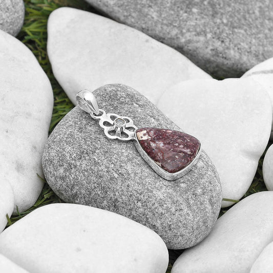 Wild Horse Jasper & White Quartz Pendant P-1634 SDP127175