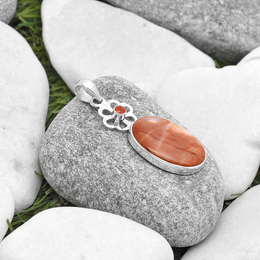 Natural Mookaite & Carnelian Pendant P-1634 SDP127198