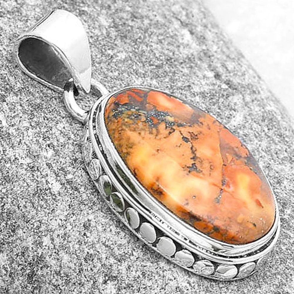 Natural Maligano Jasper - Indonesia Pendant P-1134 SDP127208