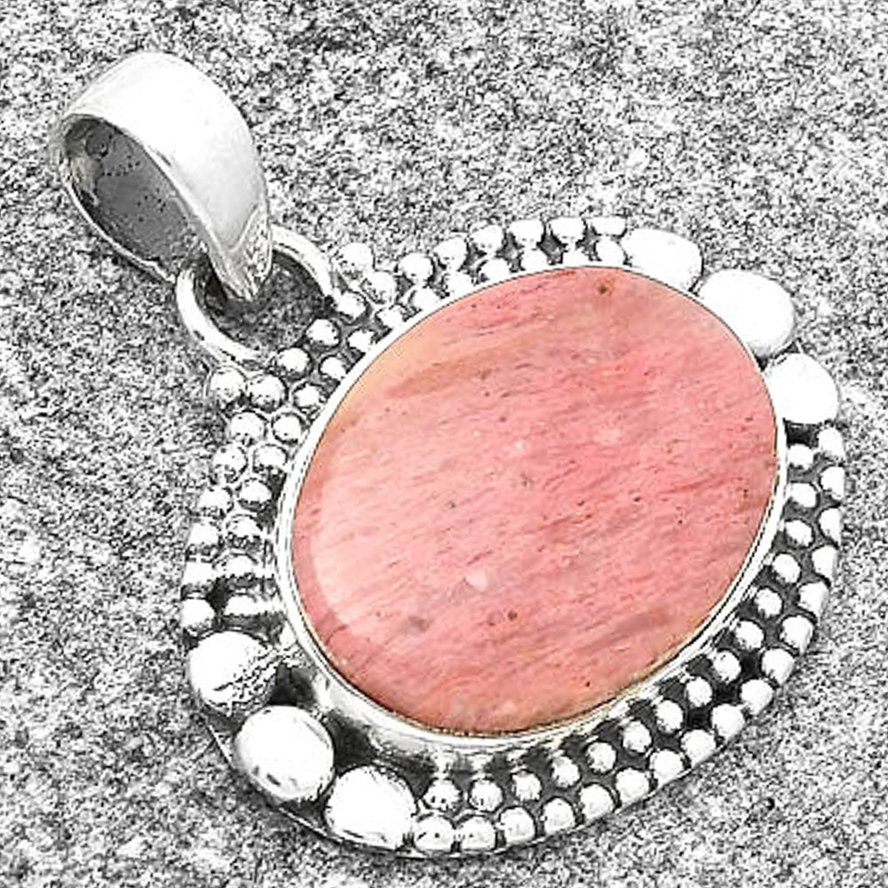 Natural Pink Tulip Quartz Pendant P-1677 SDP127331