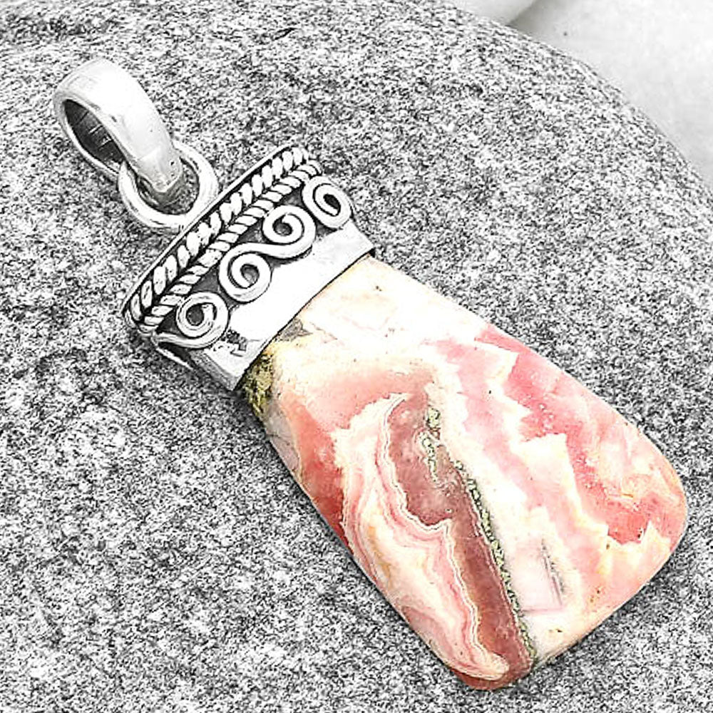 Natural Rhodochrosite Argentina Pendant P-1331 SDP127341