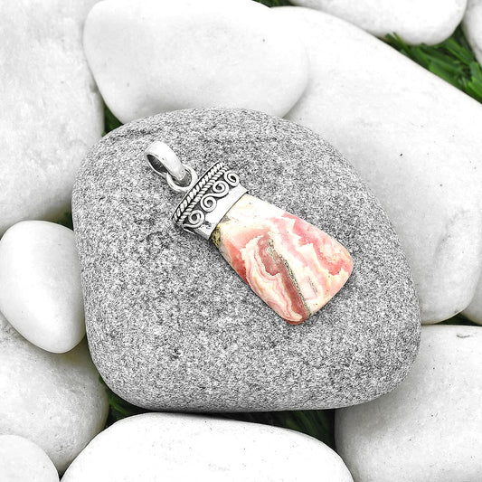 Natural Rhodochrosite Argentina Pendant P-1331 SDP127341
