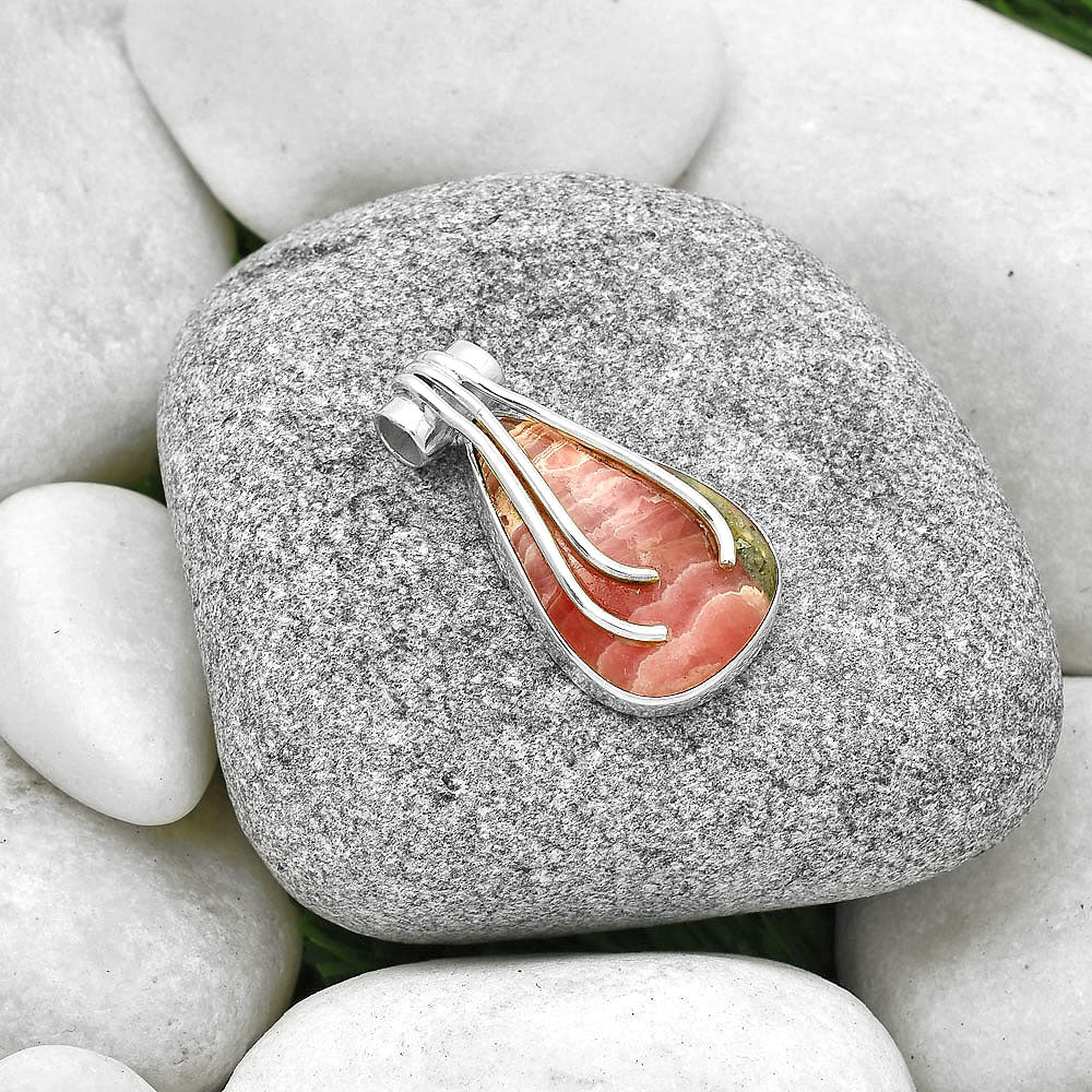 Natural Rhodochrosite Argentina Pendant P-1675 SDP127466