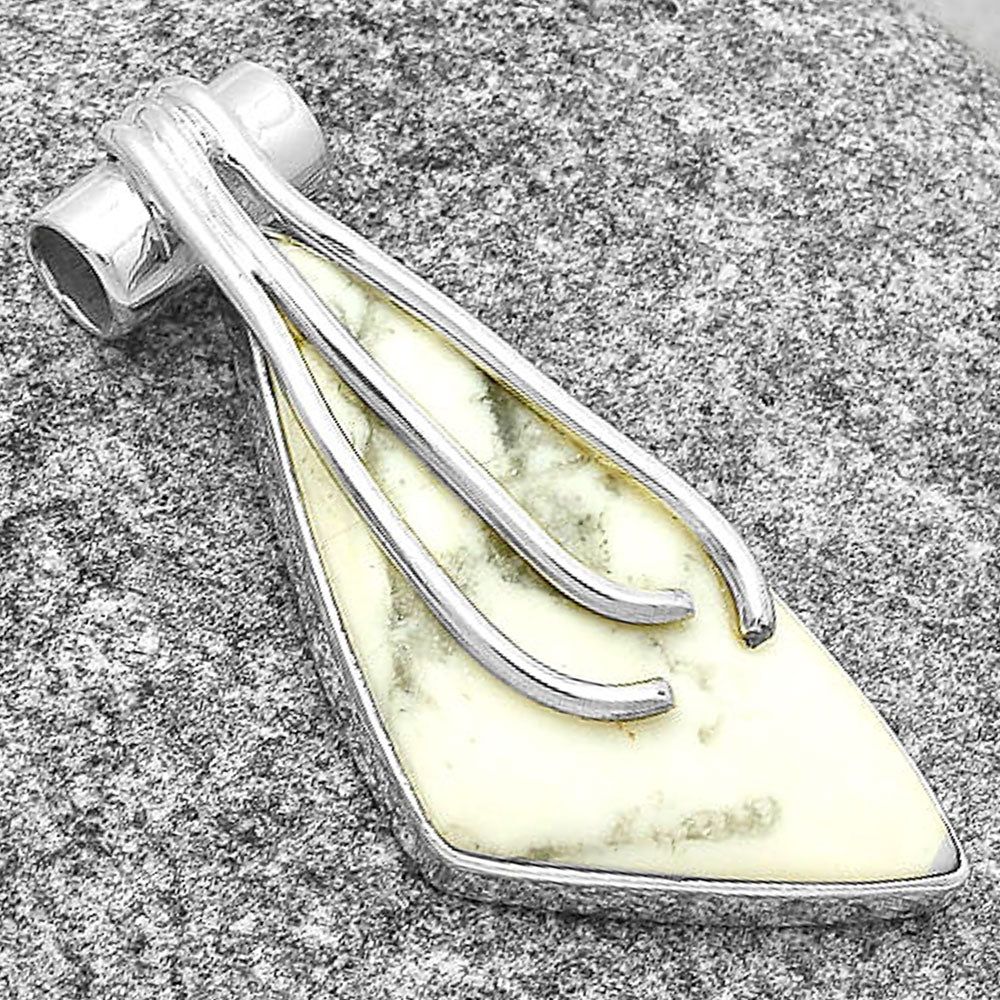 Natural White Howlite Pendant P-1675 SDP127473