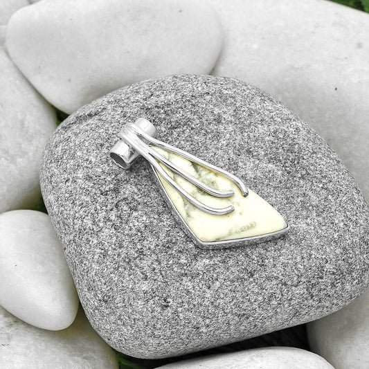 Natural White Howlite Pendant P-1675 SDP127473