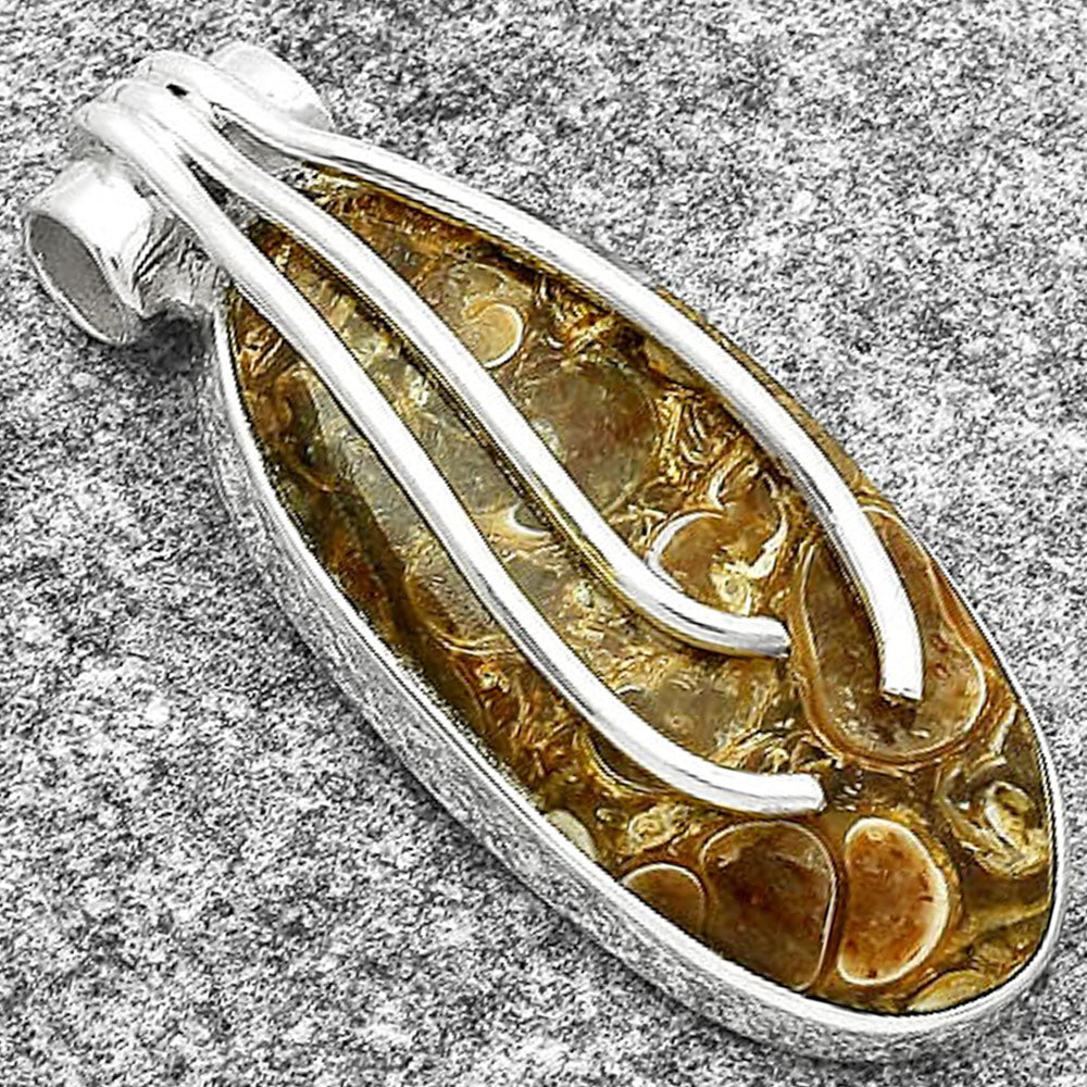 Natural Turtella Jasper - USA Pendant P-1675 SDP127480