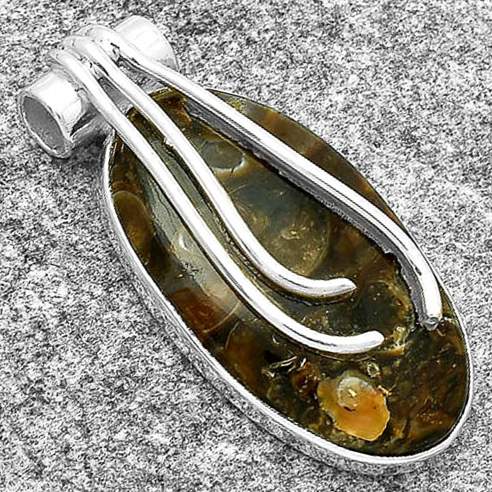 Natural Turtella Jasper - USA Pendant P-1675 SDP127482