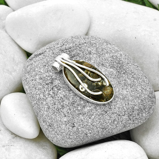 Natural Turtella Jasper - USA Pendant P-1675 SDP127487