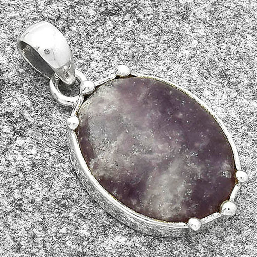 Natural Purple Lepidolite Pendant P-1349 SDP127521