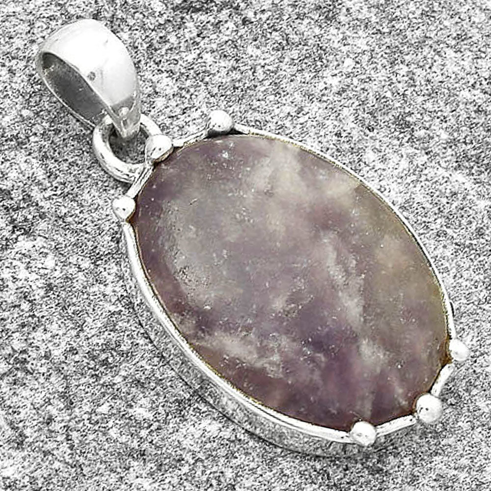 Natural Purple Lepidolite Pendant P-1349 SDP127523
