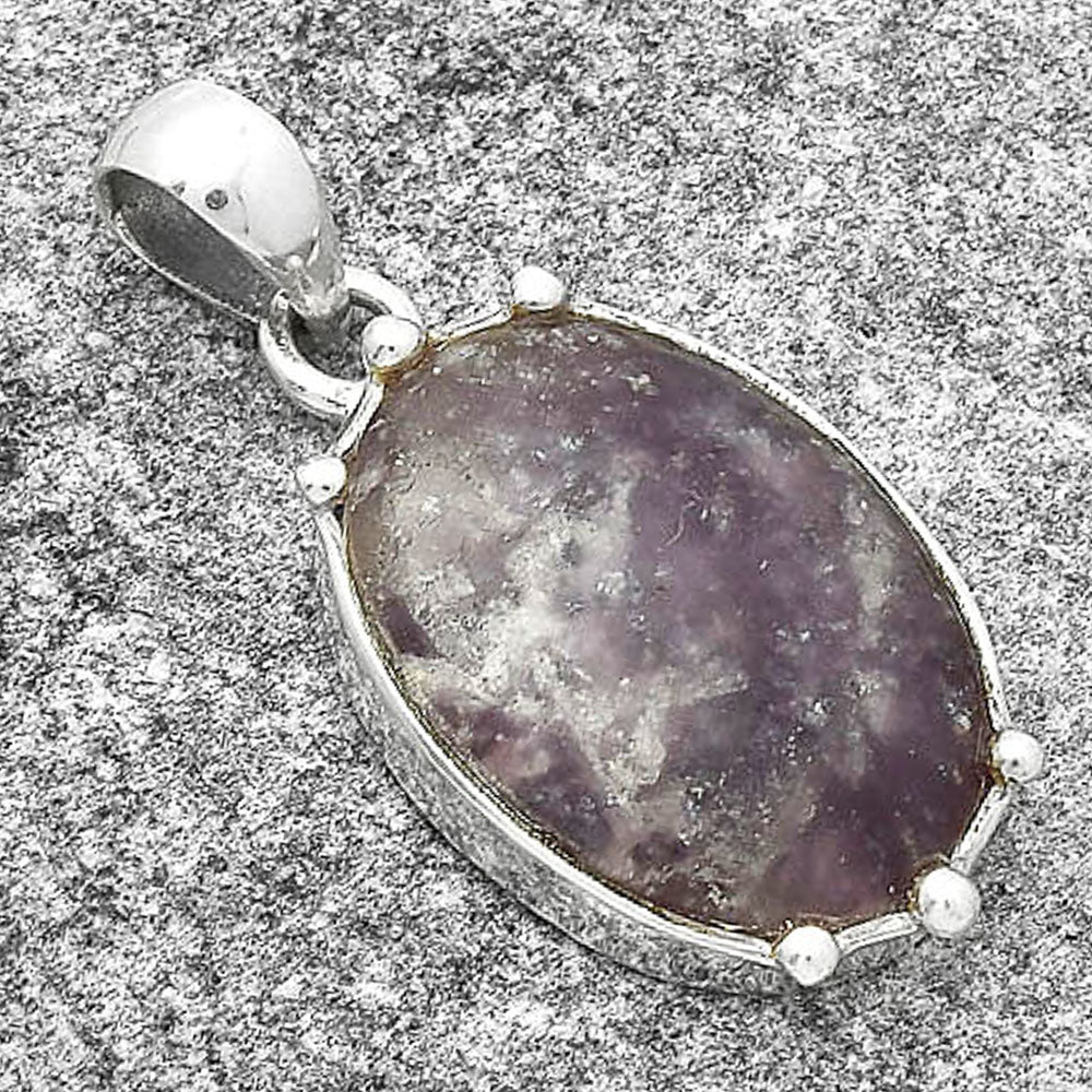 Natural Purple Lepidolite Pendant P-1349 SDP127526