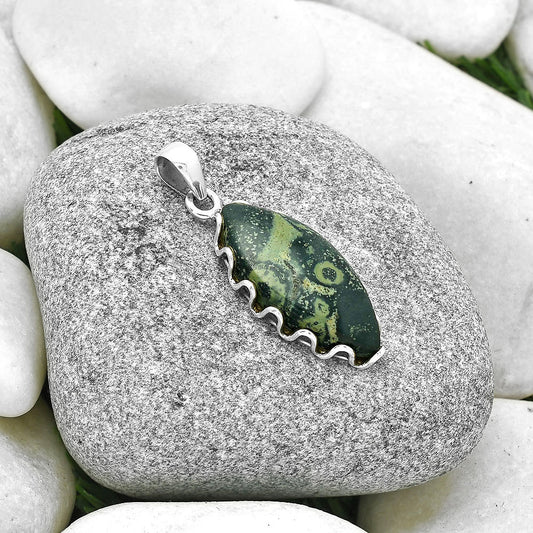 Natural Star Galaxy Jasper Pendant P-1624 SDP127540