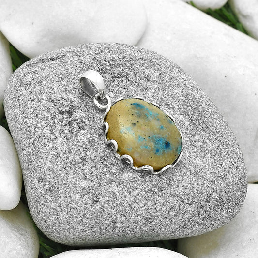 Natural Cavansite - India Pendant P-1624 SDP127543