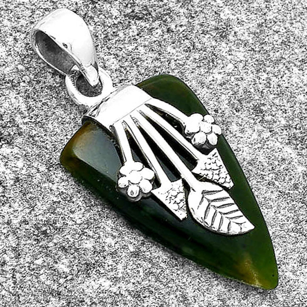 Natural Chrome Chalcedony Pendant P-1647 SDP127577