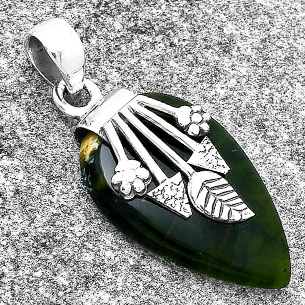 Natural Chrome Chalcedony Pendant P-1647 SDP127578