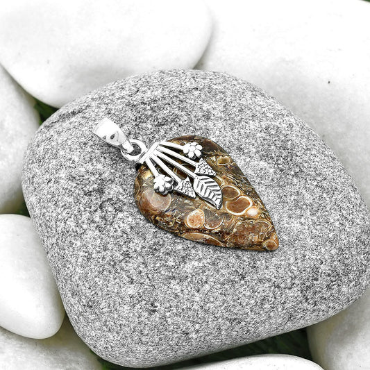 Natural Turtella Jasper - USA Pendant P-1647 SDP127579