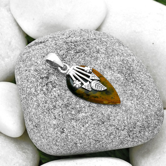 Natural Chrome Chalcedony Pendant P-1647 SDP127590