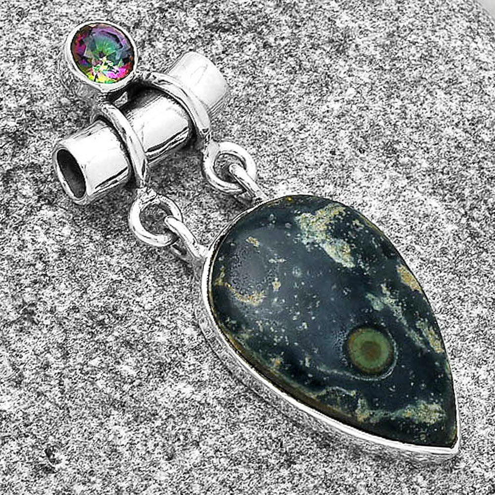 Star Galaxy Jasper & Mystic Topaz Pendant P-1276 SDP127627