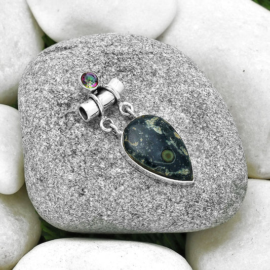 Star Galaxy Jasper & Mystic Topaz Pendant P-1276 SDP127627