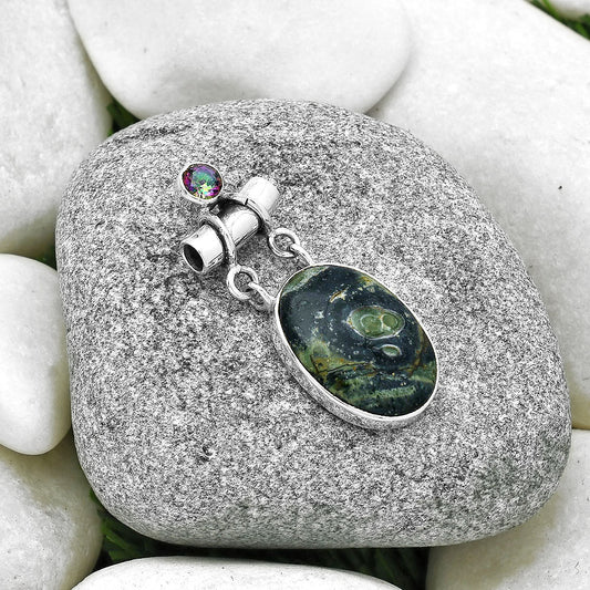 Star Galaxy Jasper & Mystic Topaz Pendant P-1276 SDP127650