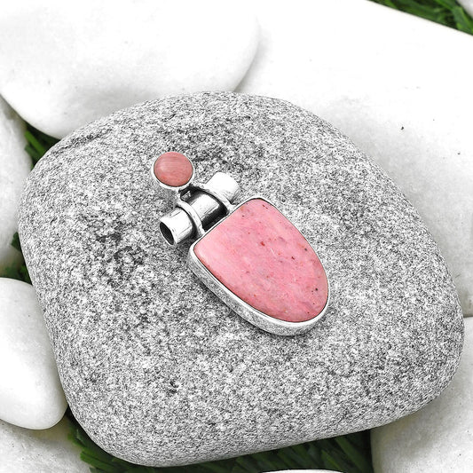 Natural Pink Tulip Quartz Pendant P-1159 SDP127826