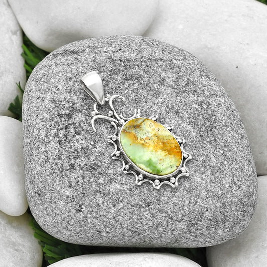 Natural Larsonite Jasper Pendant P-1249 SDP127912