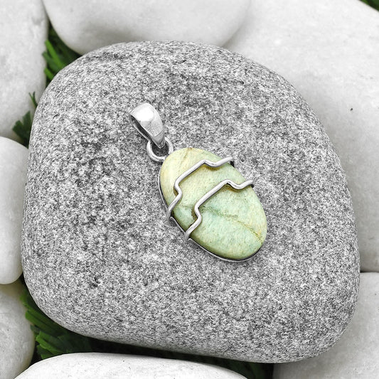 Natural Larsonite Jasper Pendant P-1638 SDP127914