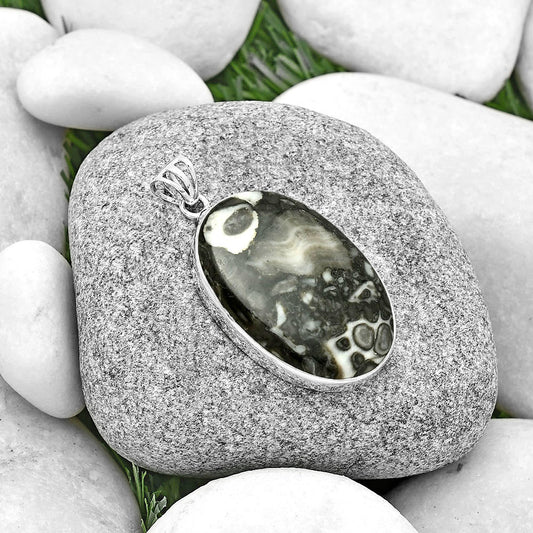 Natural Mexican Cabbing Fossil Pendant P-1001 SDP128289