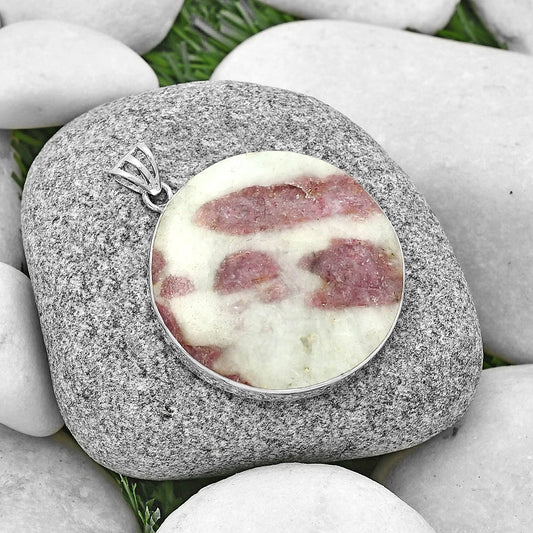 Natural Pink Tourmaline in Quartz Pendant P-1001 SDP128329
