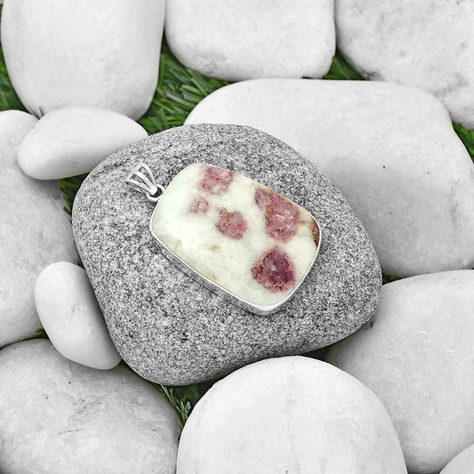Natural Pink Tourmaline in Quartz Pendant P-1001 SDP128409