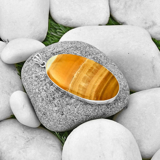 Natural Honey Aragonite Pendant P-1001 SDP128466