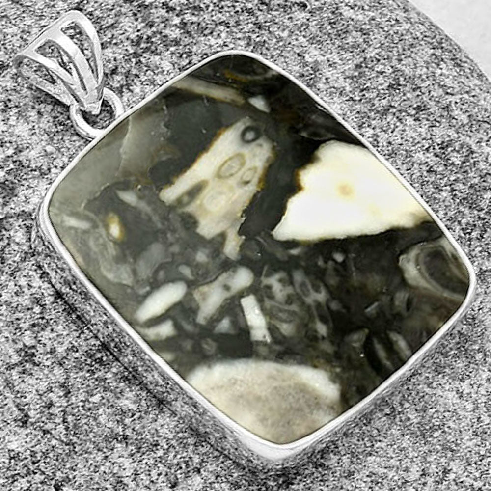 Natural Mexican Cabbing Fossil Pendant P-1001 SDP128480