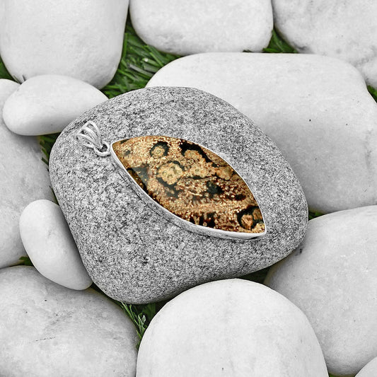 Natural Viper Skin Jasper Pendant P-1001 SDP128531