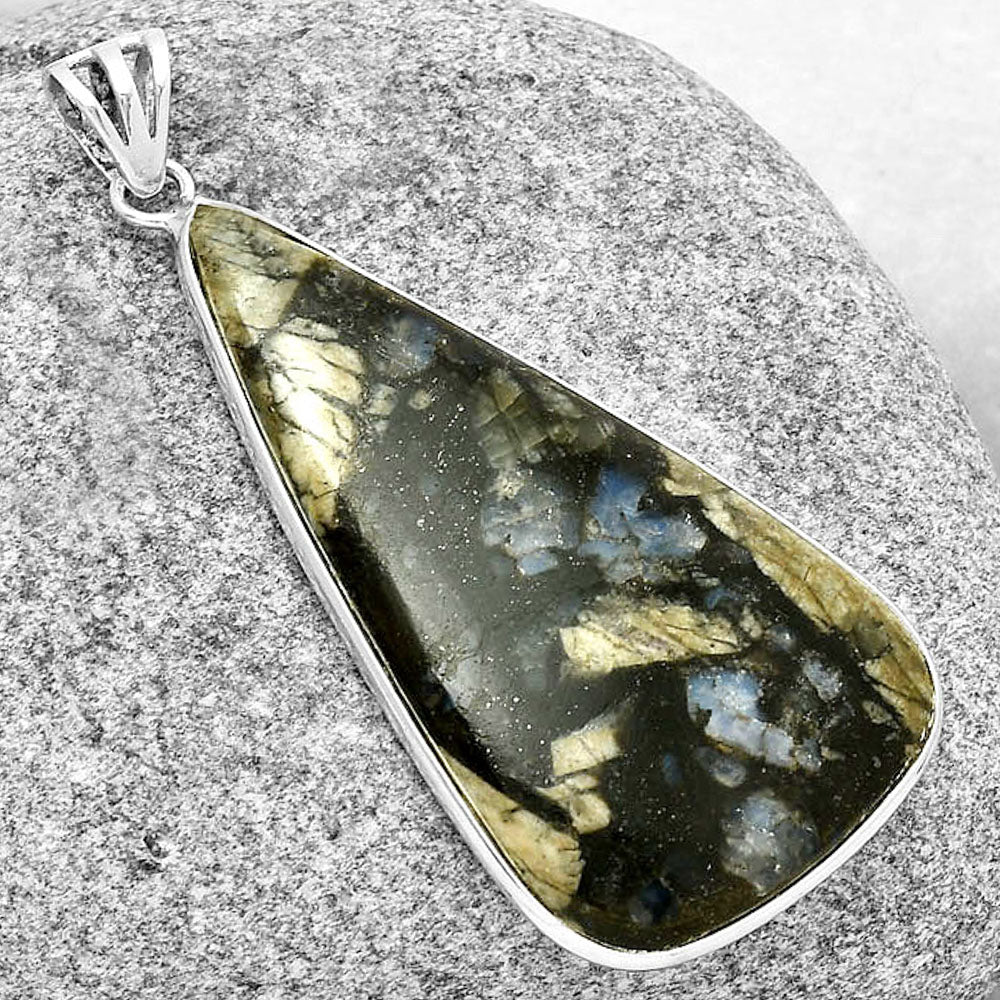 Llanite Blue Opal Crystal Sphere Pendant P-1001 SDP128900