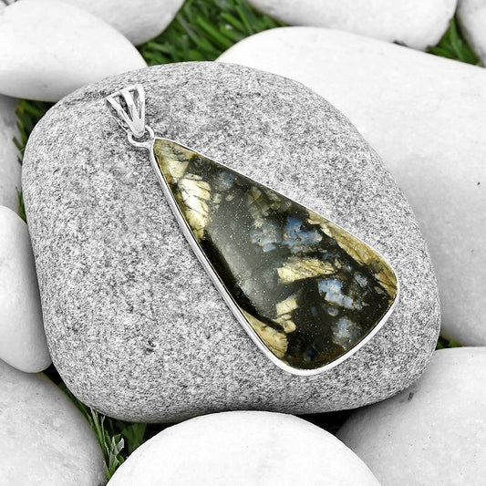 Llanite Blue Opal Crystal Sphere Pendant P-1001 SDP128900