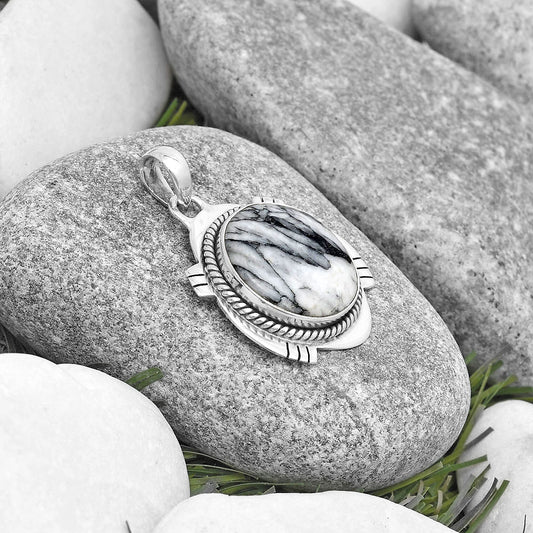 Natural Pinolith Stone Pendant P-1463 SDP129015