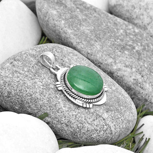 Natural Green Aventurine Pendant P-1463 SDP129021