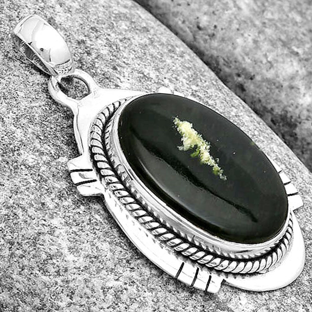 Natural Chrome Chalcedony Pendant P-1463 SDP129038