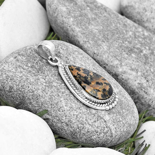 Natural Russian Honey Dendrite Opal Pendant P-1511 SDP129067