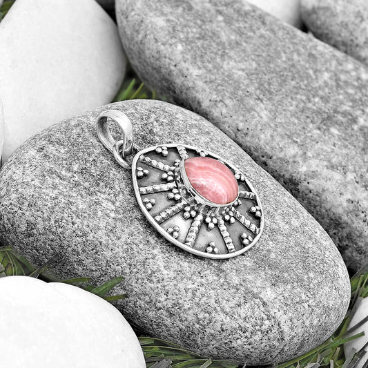 Natural Rhodochrosite Argentina Pendant P-1465 SDP129107