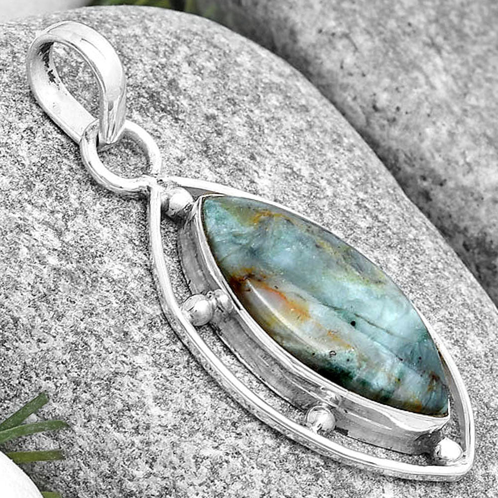 Natural Larsonite Jasper Pendant P-1297 SDP129124