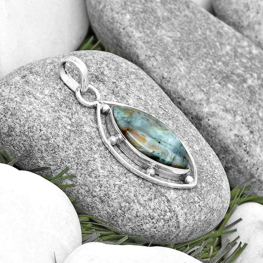 Natural Larsonite Jasper Pendant P-1297 SDP129124