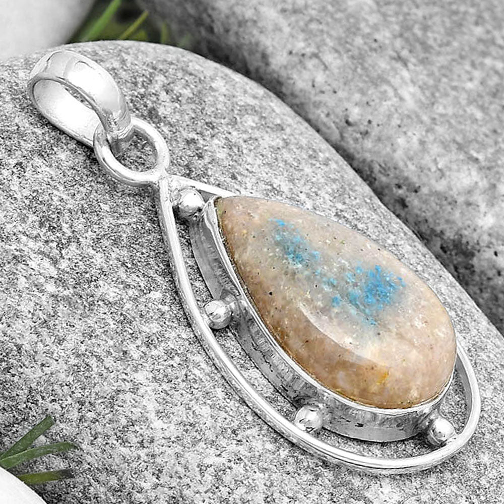 Natural Cavansite - India Pendant P-1297 SDP129144