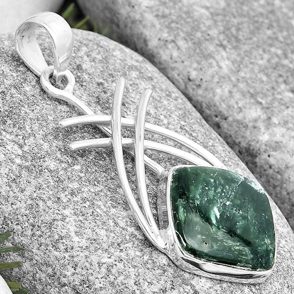 Natural Russian Seraphinite Pendant P-1010 SDP129157
