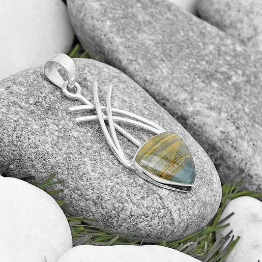 Natural Blue Aragonite Pendant P-1010 SDP129158